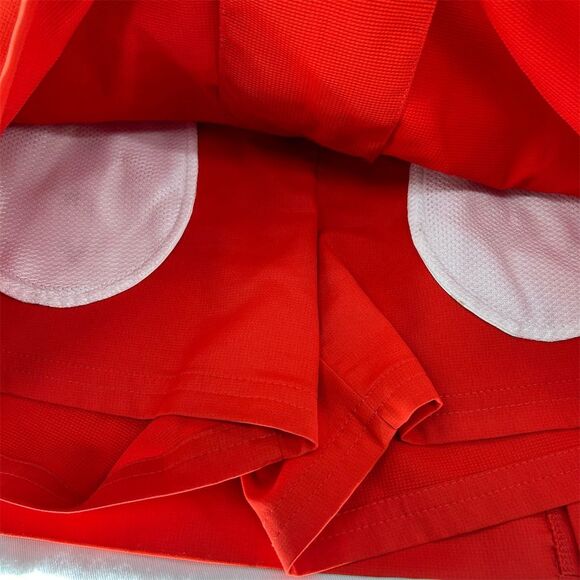 Puma Women's Orange Golf Skort Size 4 Athletic Built-in Shorts Pockets - Picture 4 of 9